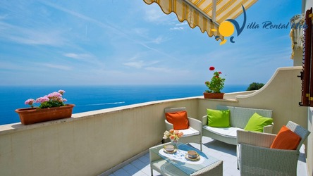 Holiday apartment in Amalfi / Vettica  - 1 Bedrooms - Sleeps 4 - Terrace and sea view.